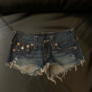 True Religion cut off shorts